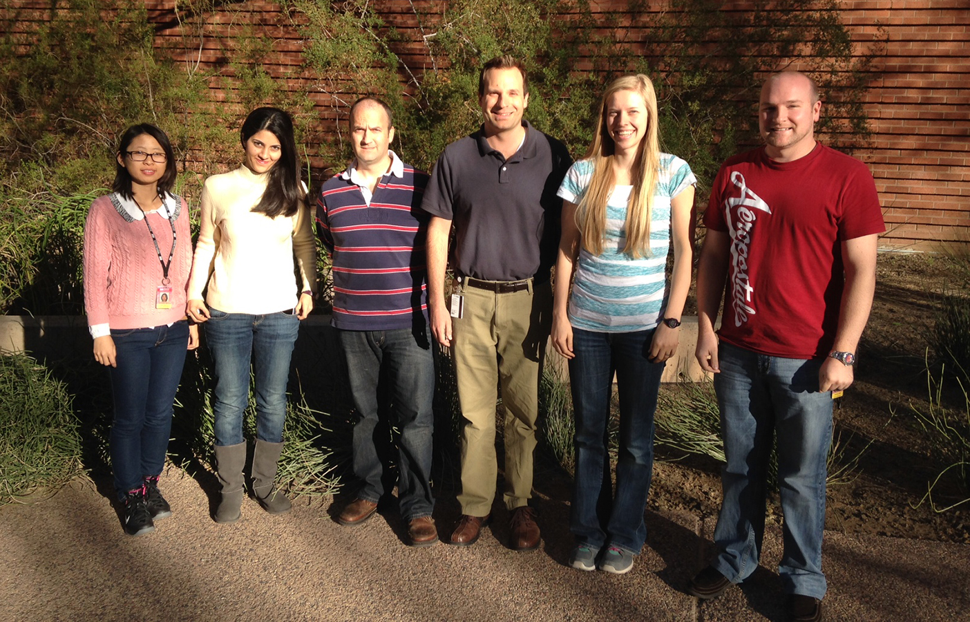 Spring 2014 Borges Group Yueming Hu, Shadi Ferdosi, Douglas Rehder, Chad Borges, Sally Jensen, Joshua Jeffs