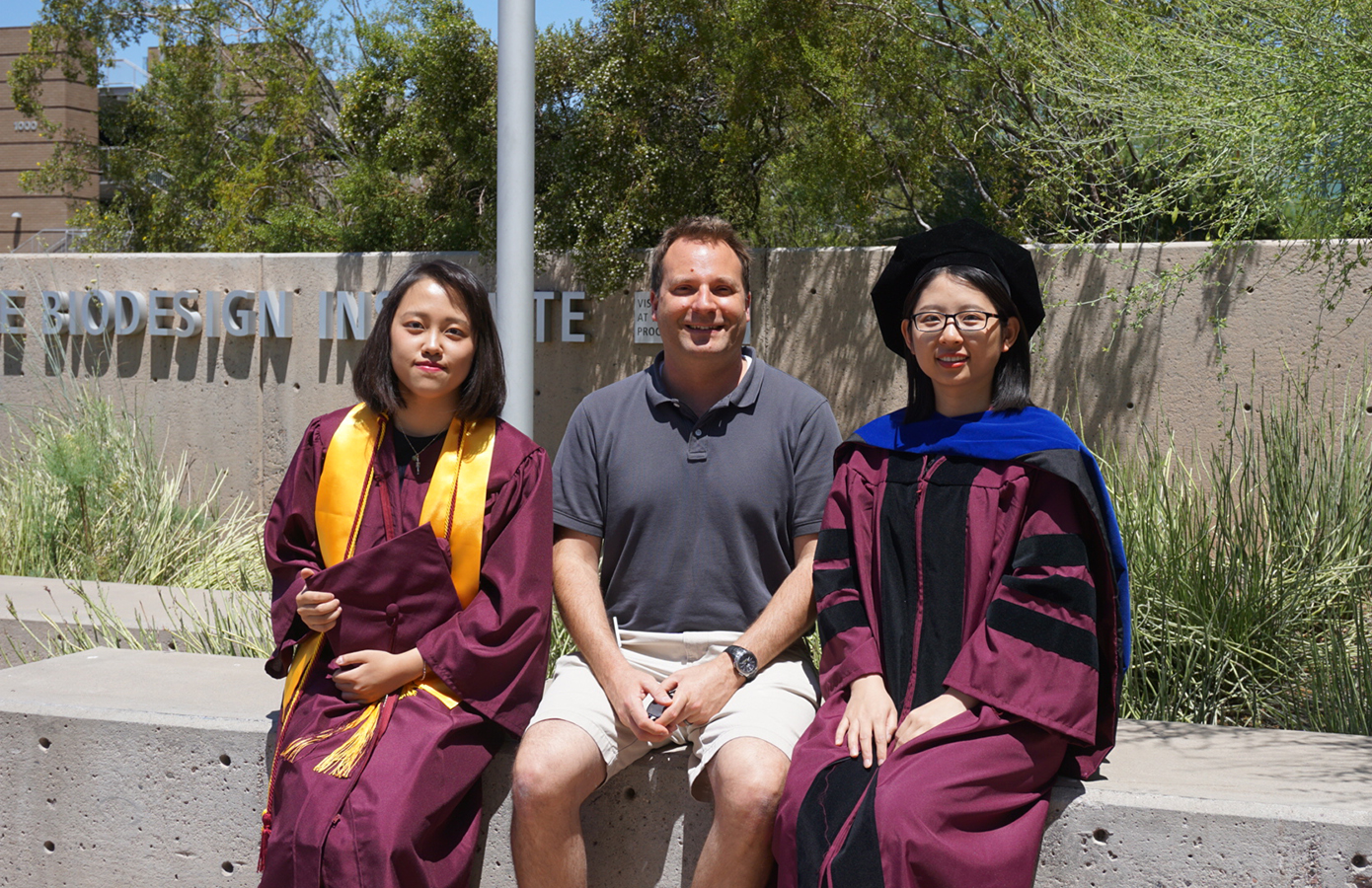 Spring 2019 Graduation Zihan Zhang, Chad Borges, Yueming Hu